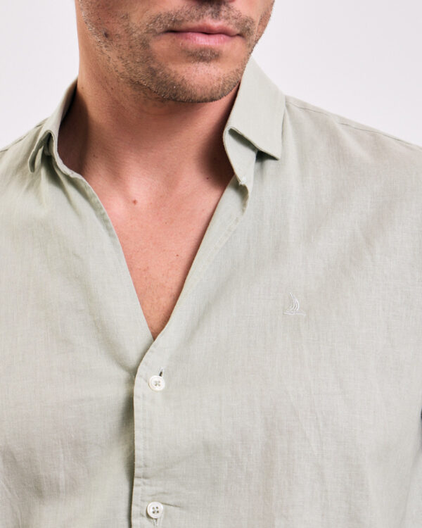 Mint Everyday Basic Linen Shirt