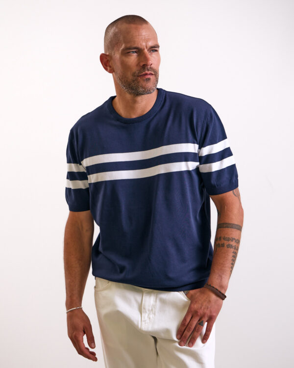 Navy Sharp Lines T-shirt