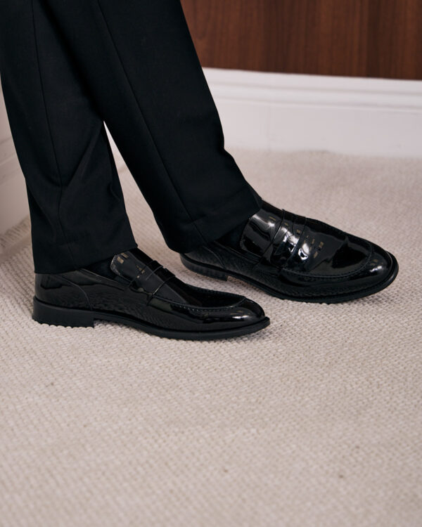Black Fine Ceremony Loafers