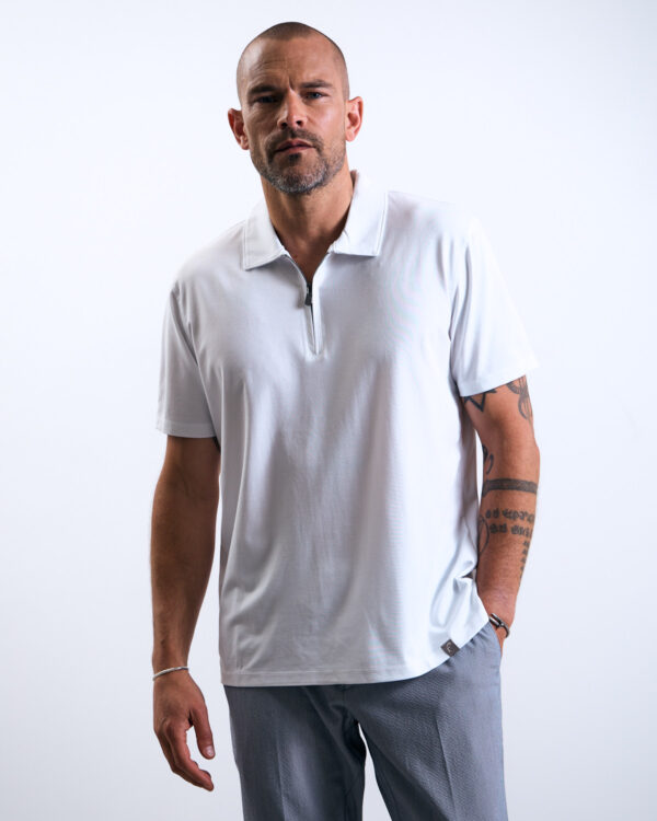 White Anti Wrinkle Polo