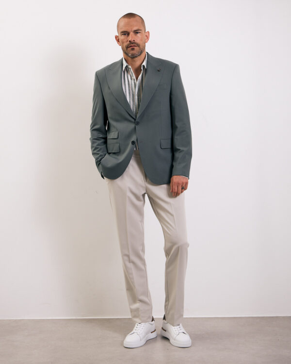 Green Fine Line Blazer