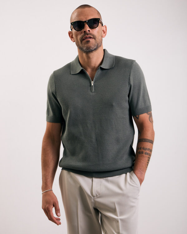 Green Timeless Knitted Polo