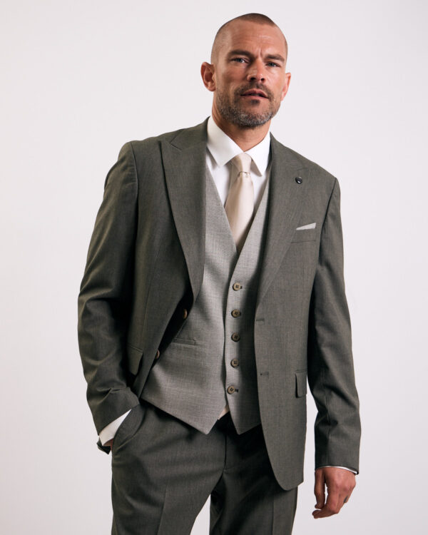 Olive Even Line Suit