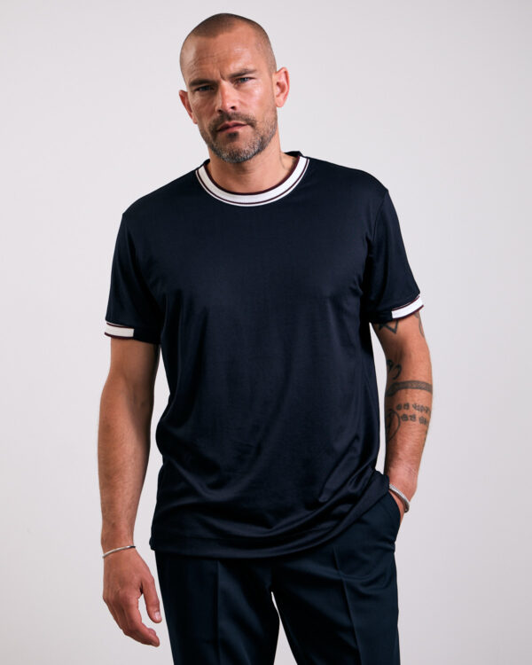 Navy Contrasting T-shirt