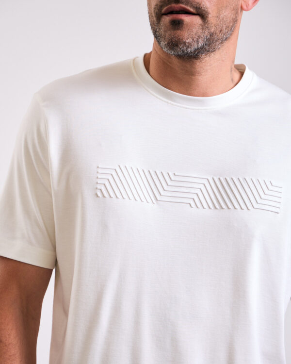 White Modern Printed T-shirt