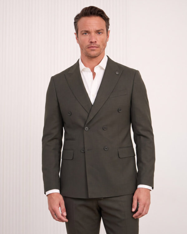 Olive Grand Double Breasted Suit